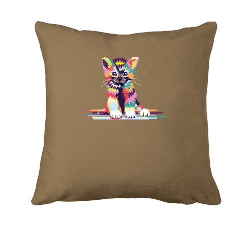 Подушка с арт котенком