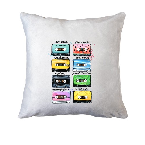Подушка с аудиокассетами