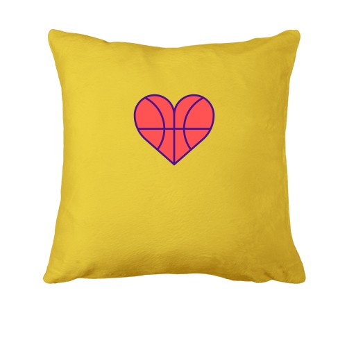 Подушка з баскетбольним м'ячем у вигляді серця