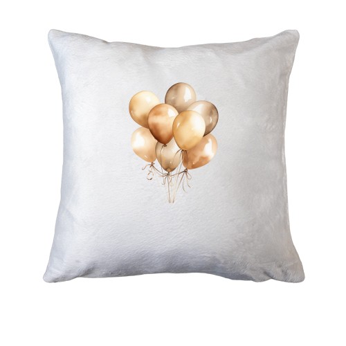 Подушка з бежевими надувними кулями