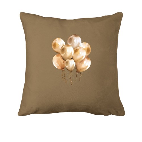 Подушка с бежевыми надувными шарами (2)
