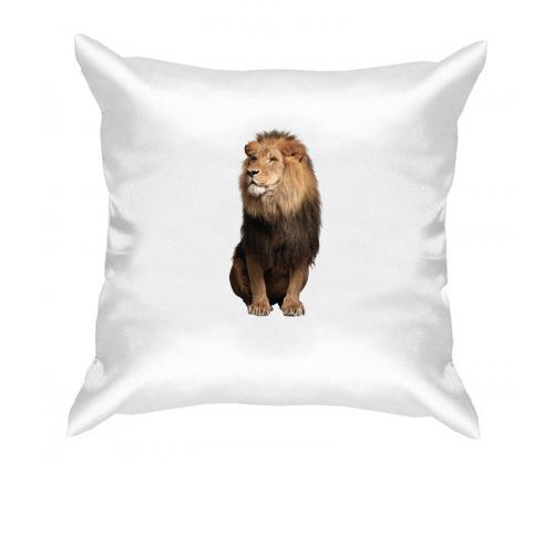 Подушка с большим львом