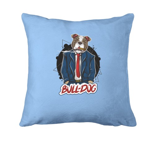 Подушка с бульдогом в костюме