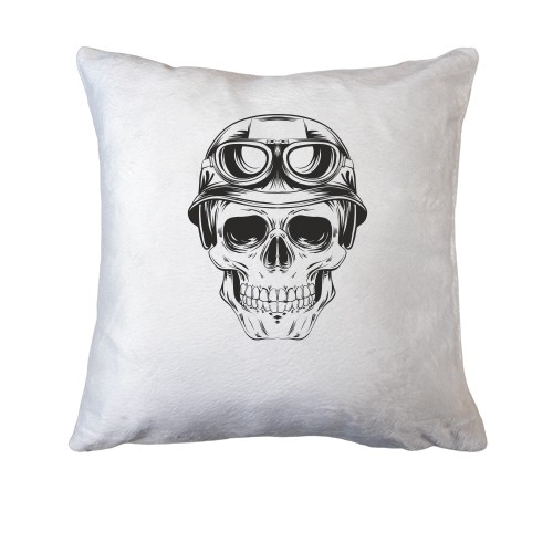 Подушка с черепом  в шлеме