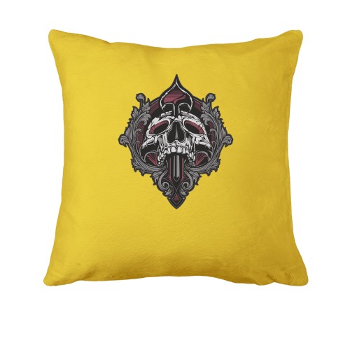 Подушка с черепом и пикой