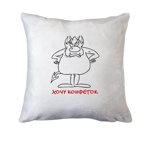 Подушка с чертом 