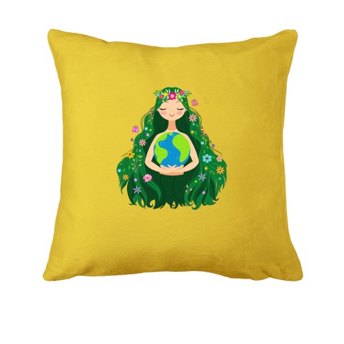 Подушка с девушкой-весной
