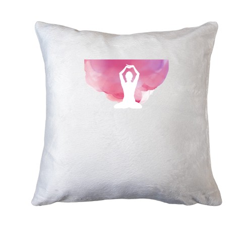 Подушка с девушкой йогой 2