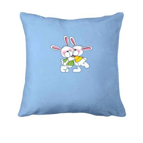 Подушка с двумя зайчиками