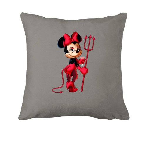 Подушка с дьявольской Минни Маус