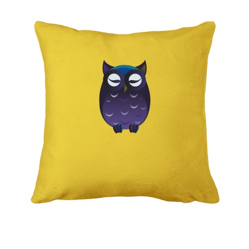 Подушка с фиолетовой совой