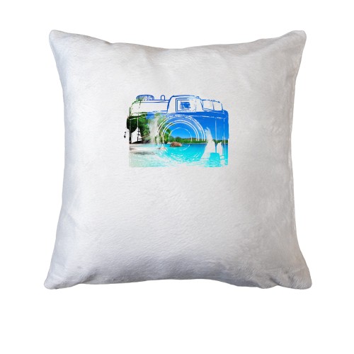 Подушка с фотоаппаратом (арт)