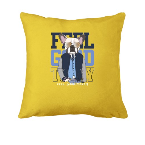 Подушка с французским бульдогом в костюме