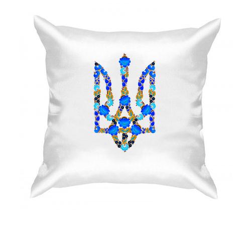 Подушка з гербом України у стилі писанки