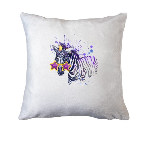 Подушка с гламурной зеброй