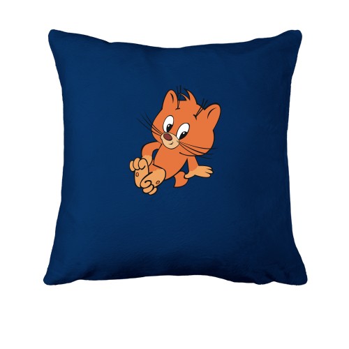 Подушка с хитрым рыжим котом