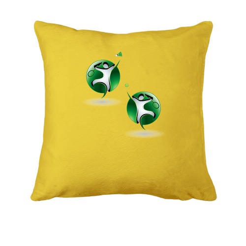 Подушка з гравцями в теніс і бадмінтон