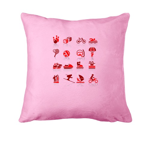 Подушка з іконками популярних видів спорту