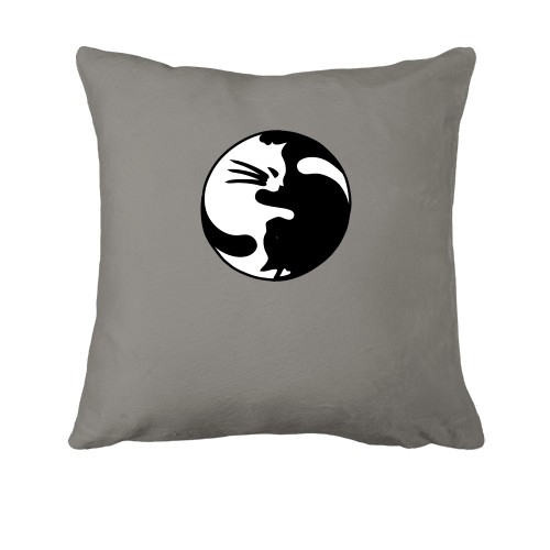 Подушка с инь-янь котами