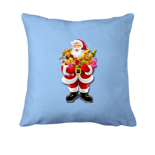 Подушка с изображением Санты с подарками