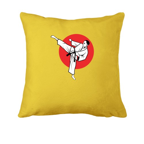 Подушка з каратистом