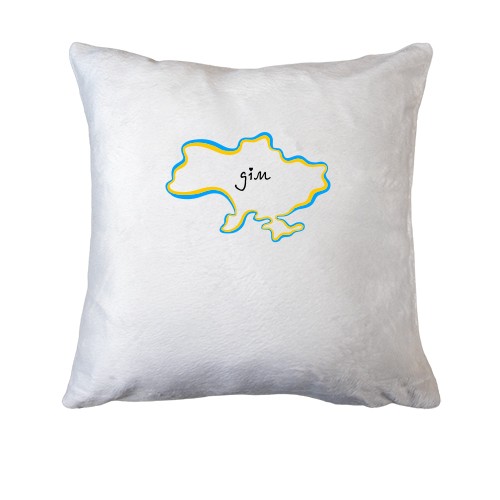 Подушка с картой Украины - Дом