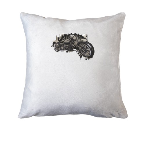 Подушка с комуфляжным мотоциклом
