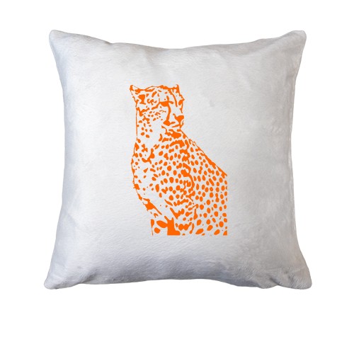 Подушка з контурним леопардом