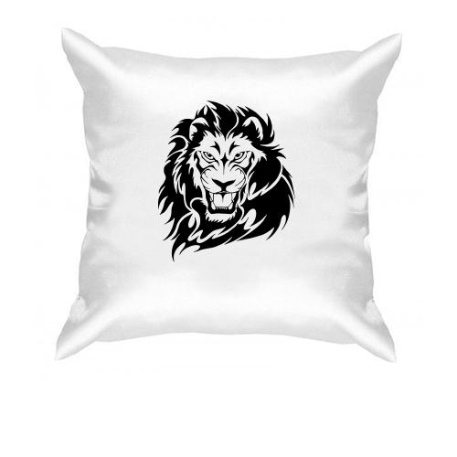 Подушка с контурным львом