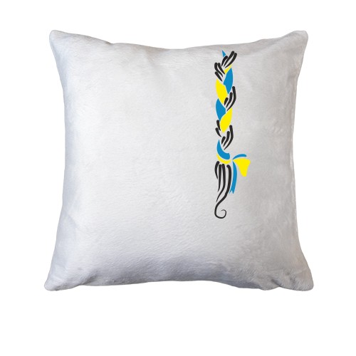 Подушка з косичкою