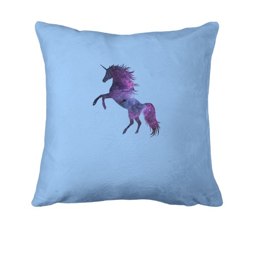 Подушка с космическим единорогом (на дыбах)