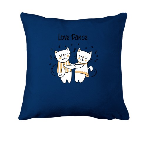 Подушка с котиками love dance