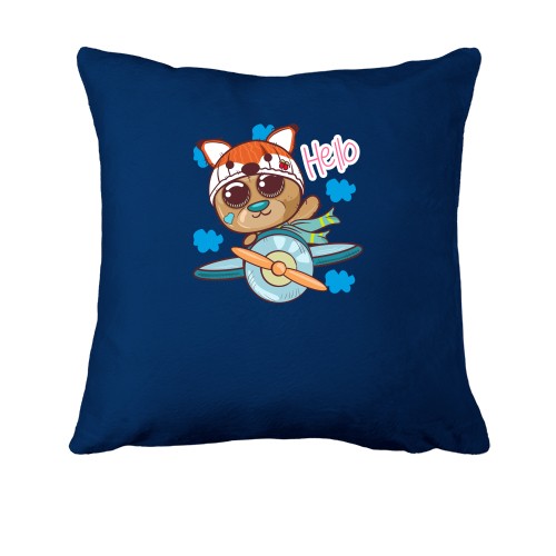 Подушка с котом в самолете