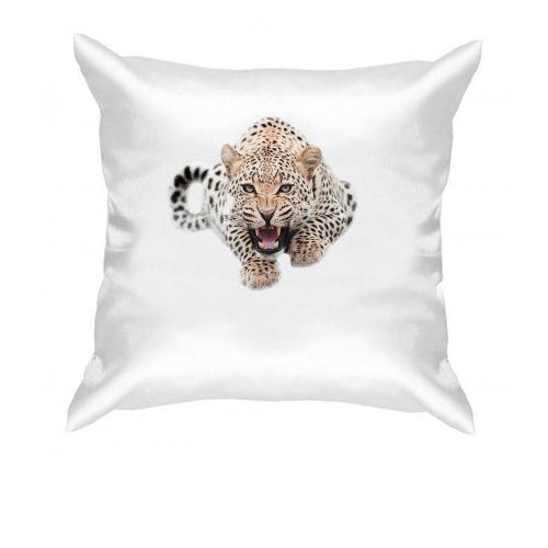 Подушка з леопардом