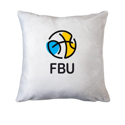 Подушка с лого федерации баскетбола Украины