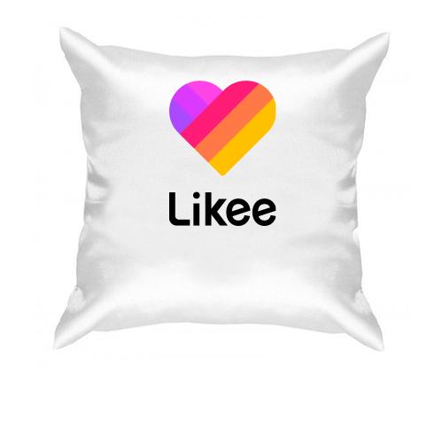 Подушка с логотипом Likee