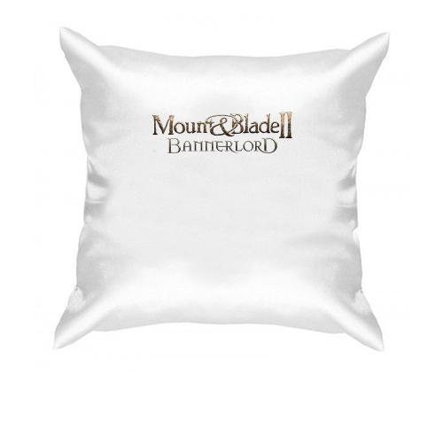 Подушка с логотипом игры Mount and Blade - Bannerlord