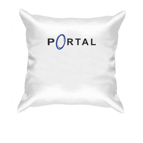 Подушка с логотипом игры Portal