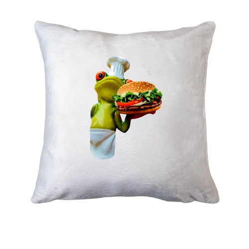 Подушка с лягушкой поваром