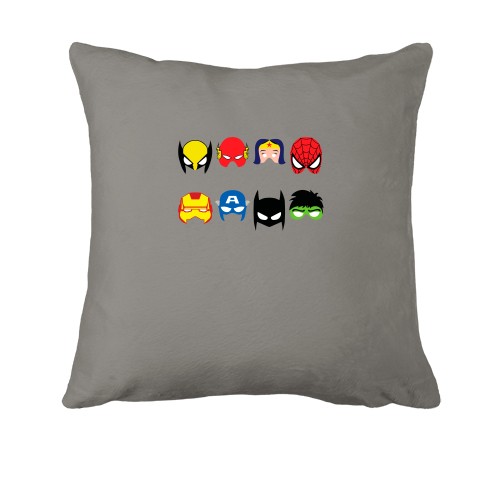 Подушка с масками супергероев