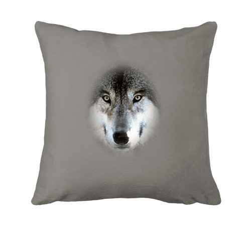 Подушка с мордой волка