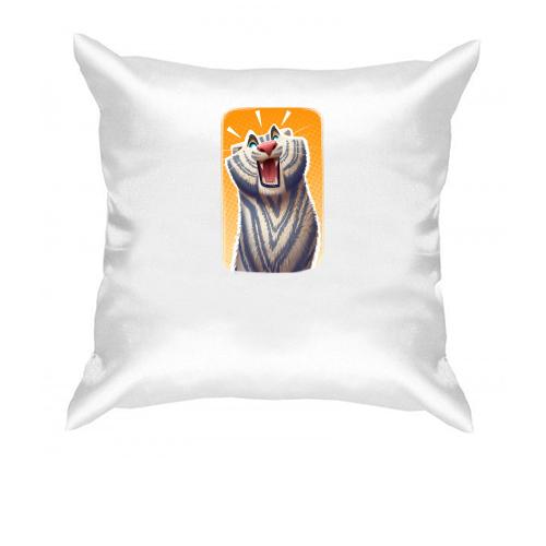 Подушка с мультяшным тигром