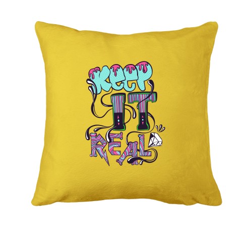 Подушка з написом Keep it real