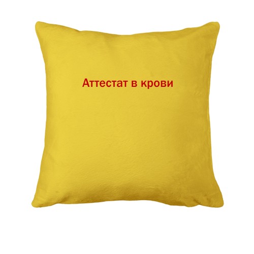 Подушка с надписью 