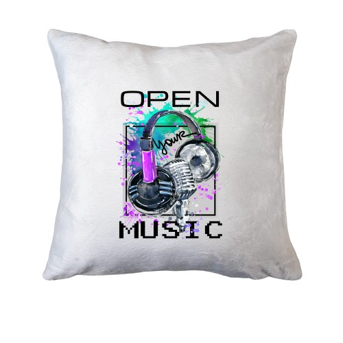 Подушка з навушниками Open your music