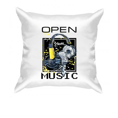 Подушка з навушниками Open your music (1)