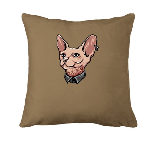 Подушка с неформальным сфинксом