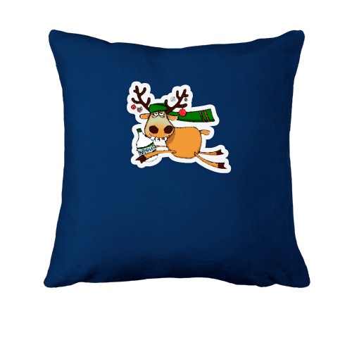 Подушка с оленем и кефиром