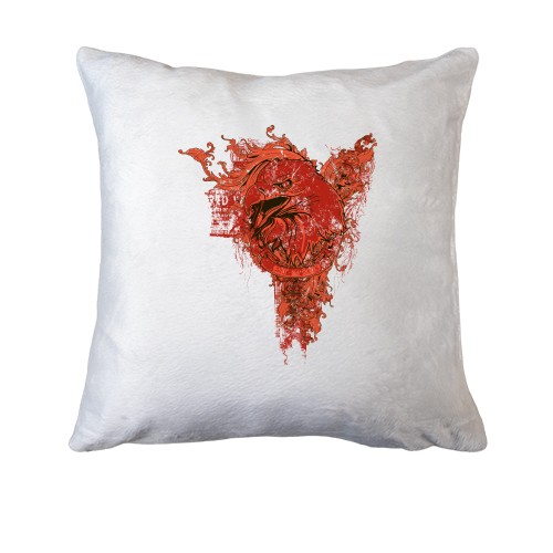 Подушка з орлом в листві