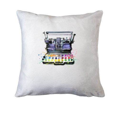 Подушка з печатною машинкою в фарбах (1)